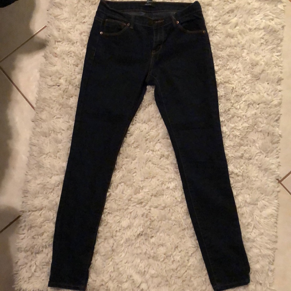 Dark blue jeans!